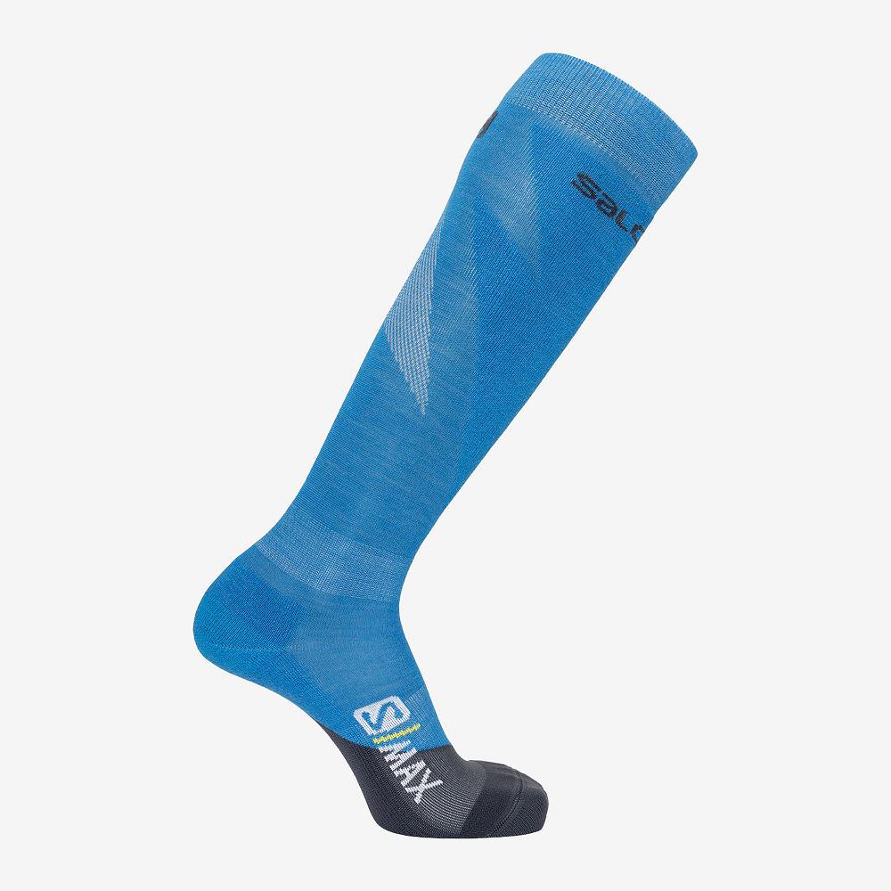 Salomon Singapore Mens Socks - S MAX M Blue | 15082-WJKX